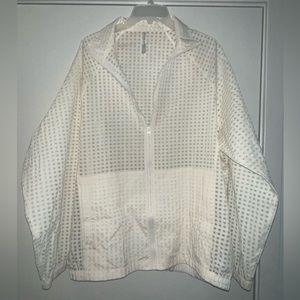 Sheer Gingham Lightweight Jacket